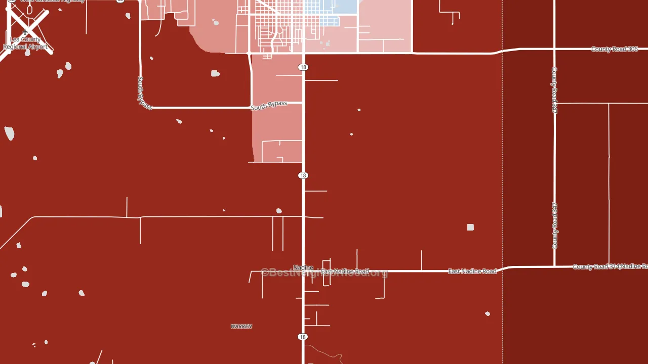 Nadine, NM block-group political-lean map