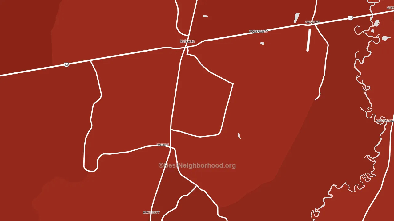 Nahunta, GA block-group political-lean map