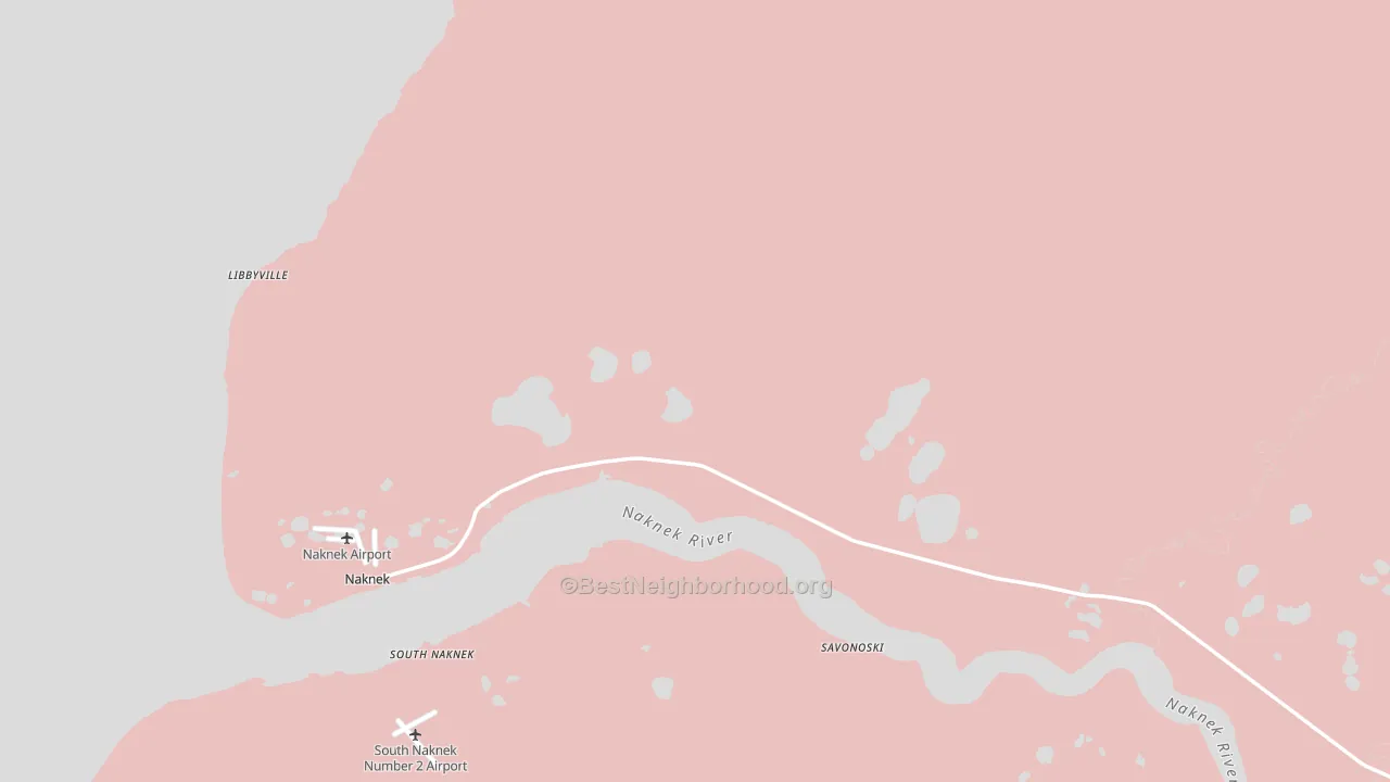 Naknek, AK block-group political-lean map