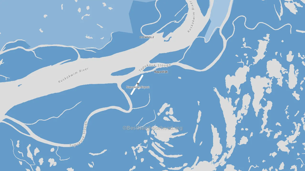 Napaskiak, AK block-group political-lean map