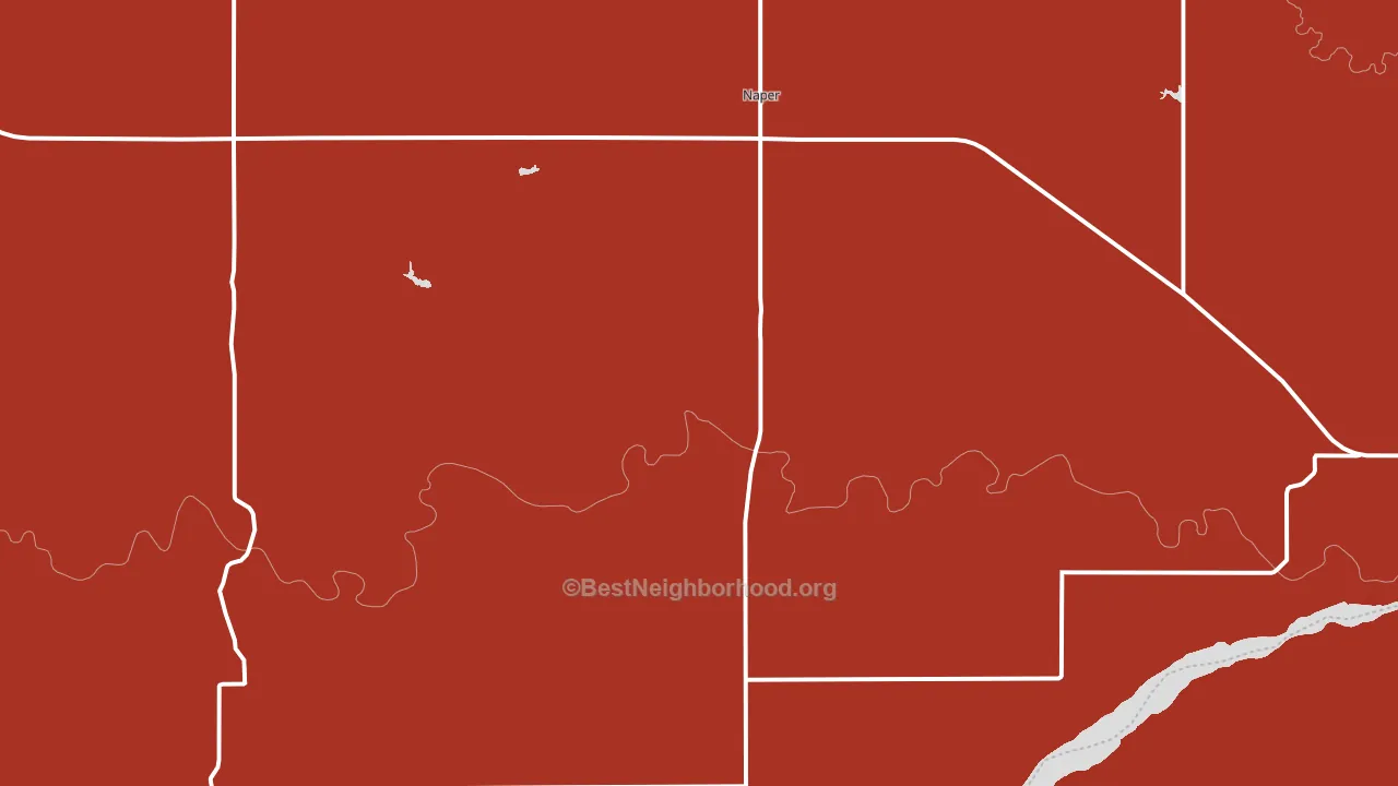 Naper, NE block-group political-lean map