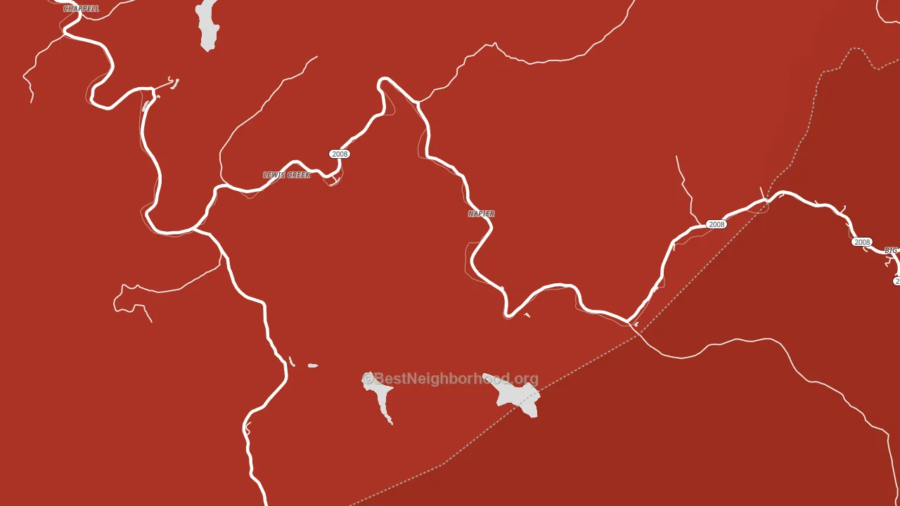 Napier, KY block-group political-lean map