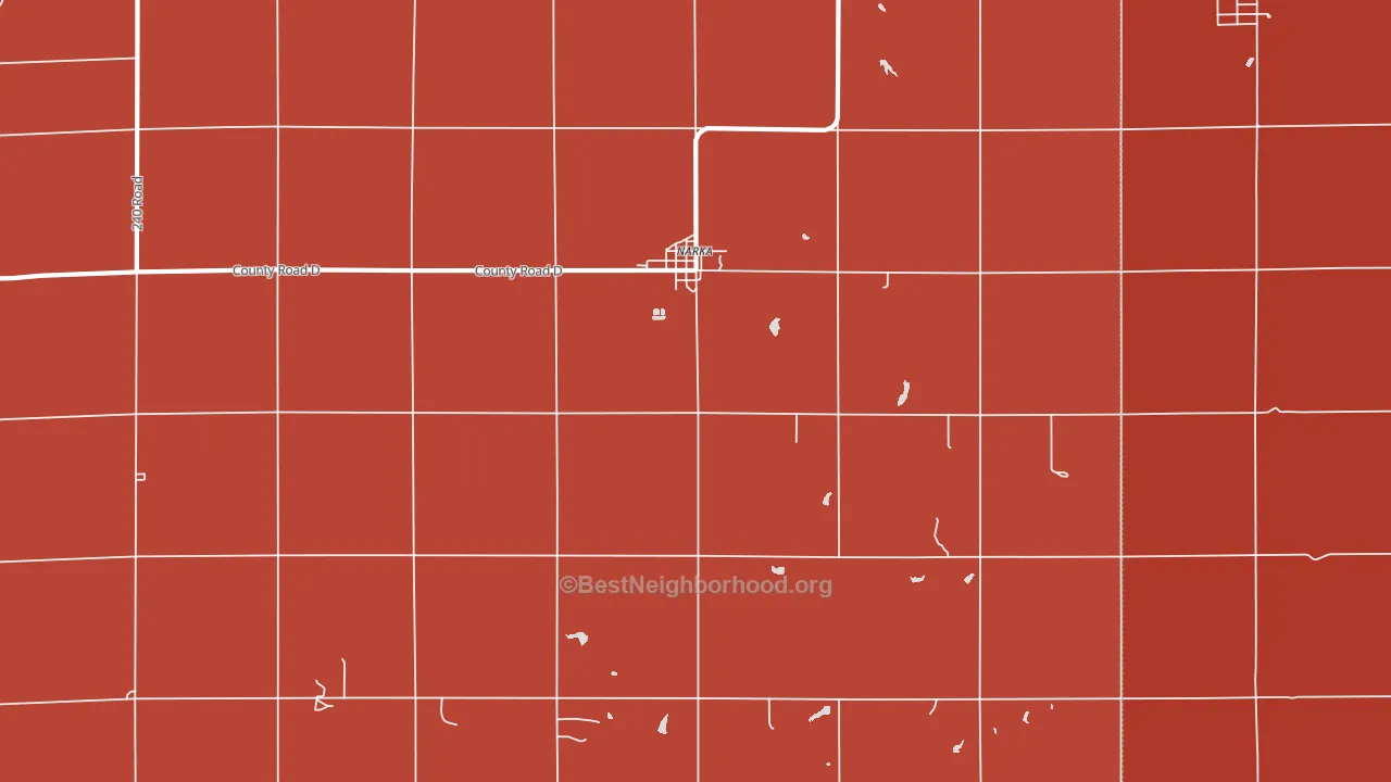 Narka, KS block-group political-lean map