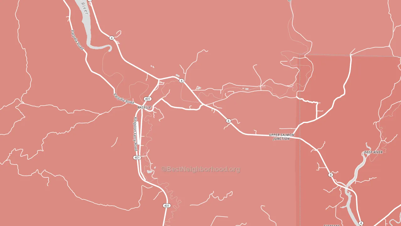 Naselle, WA block-group political-lean map
