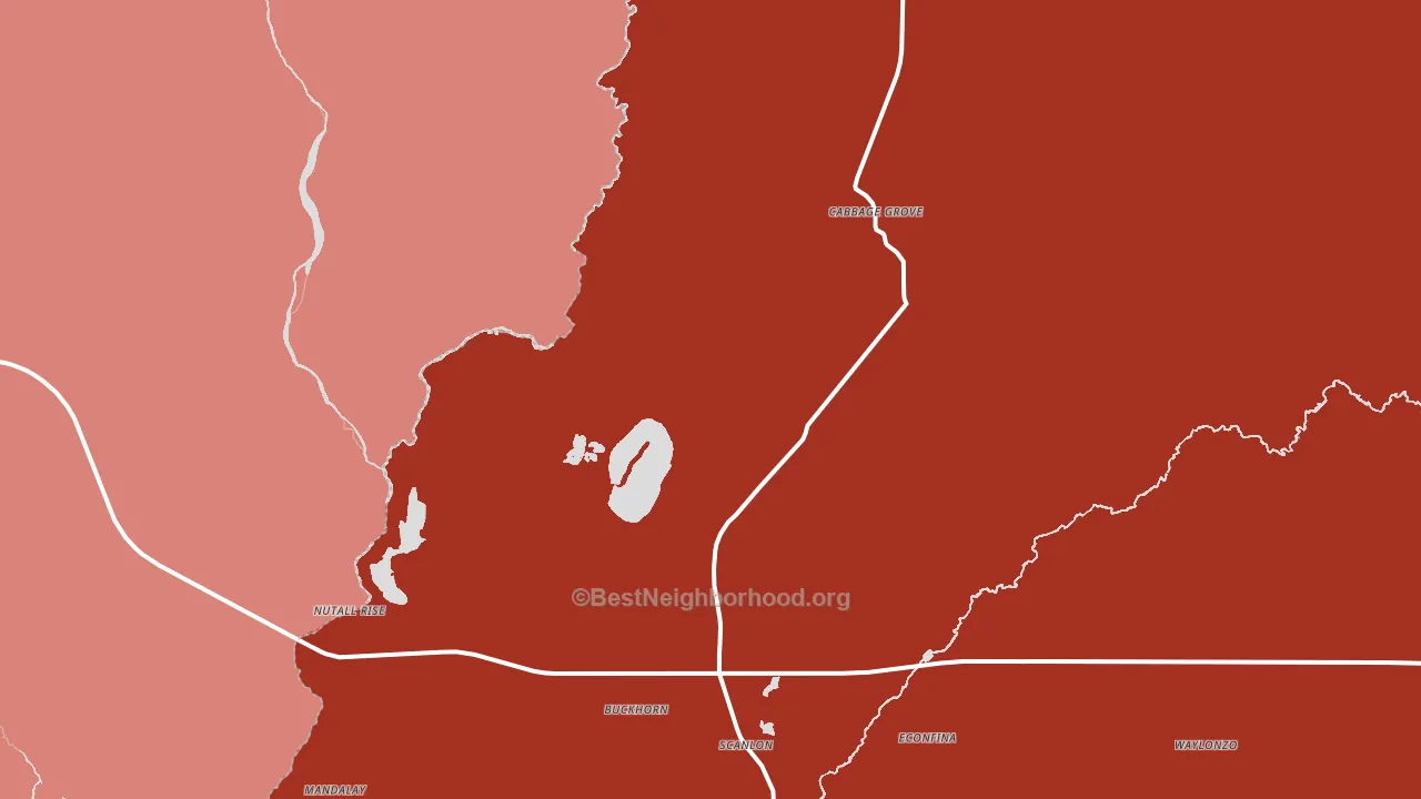Nash, FL block-group political-lean map