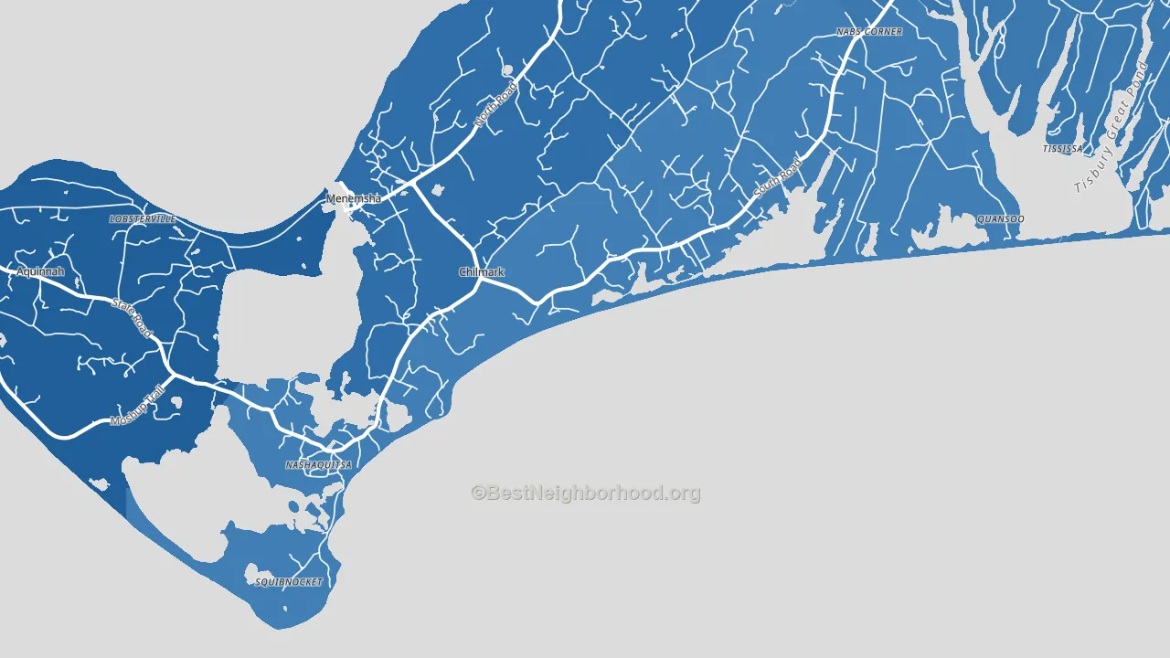 Nashaquitsa, MA block-group political-lean map