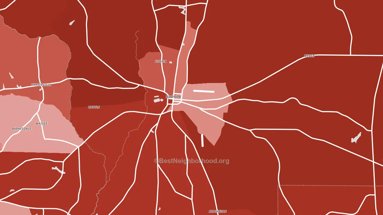 Nashville, GA block-group political-lean map