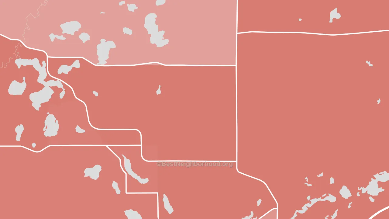 Nashwauk, MN block-group political-lean map