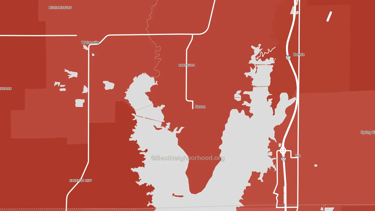 Nason, IL block-group political-lean map