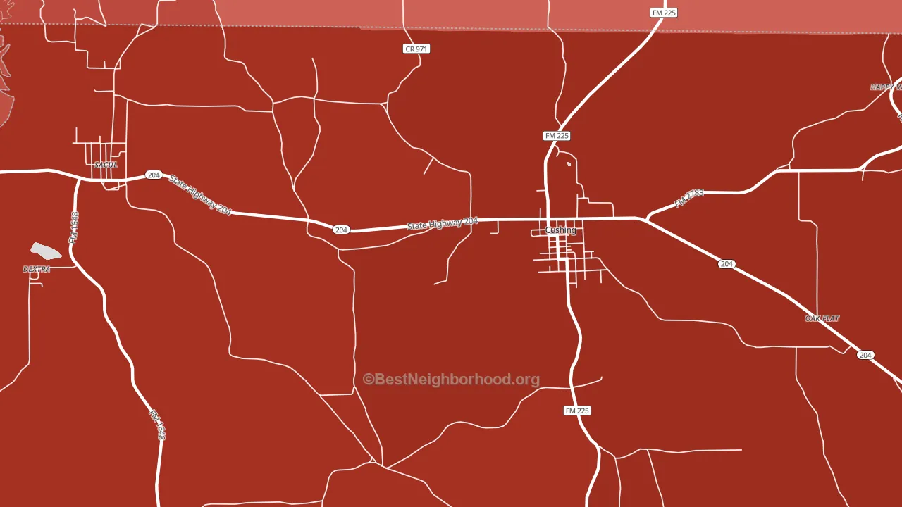 Nat, TX block-group political-lean map