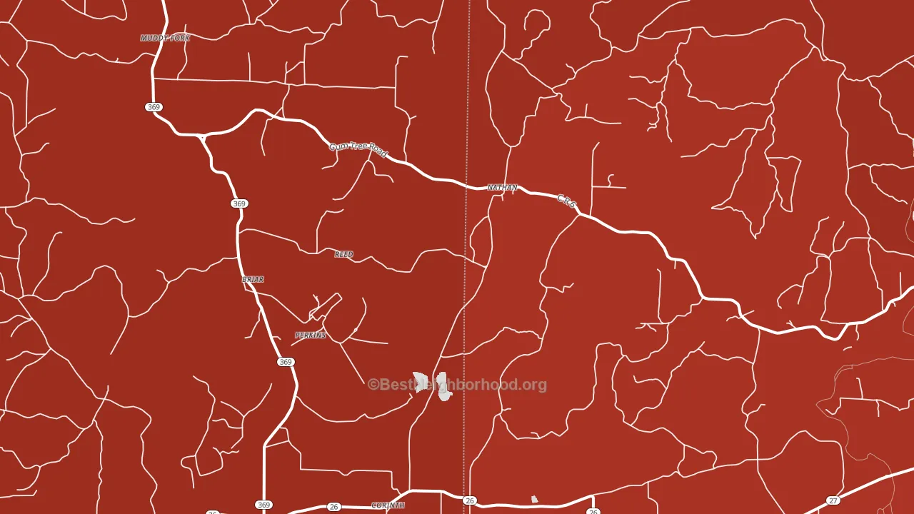 Nathan, AR block-group political-lean map