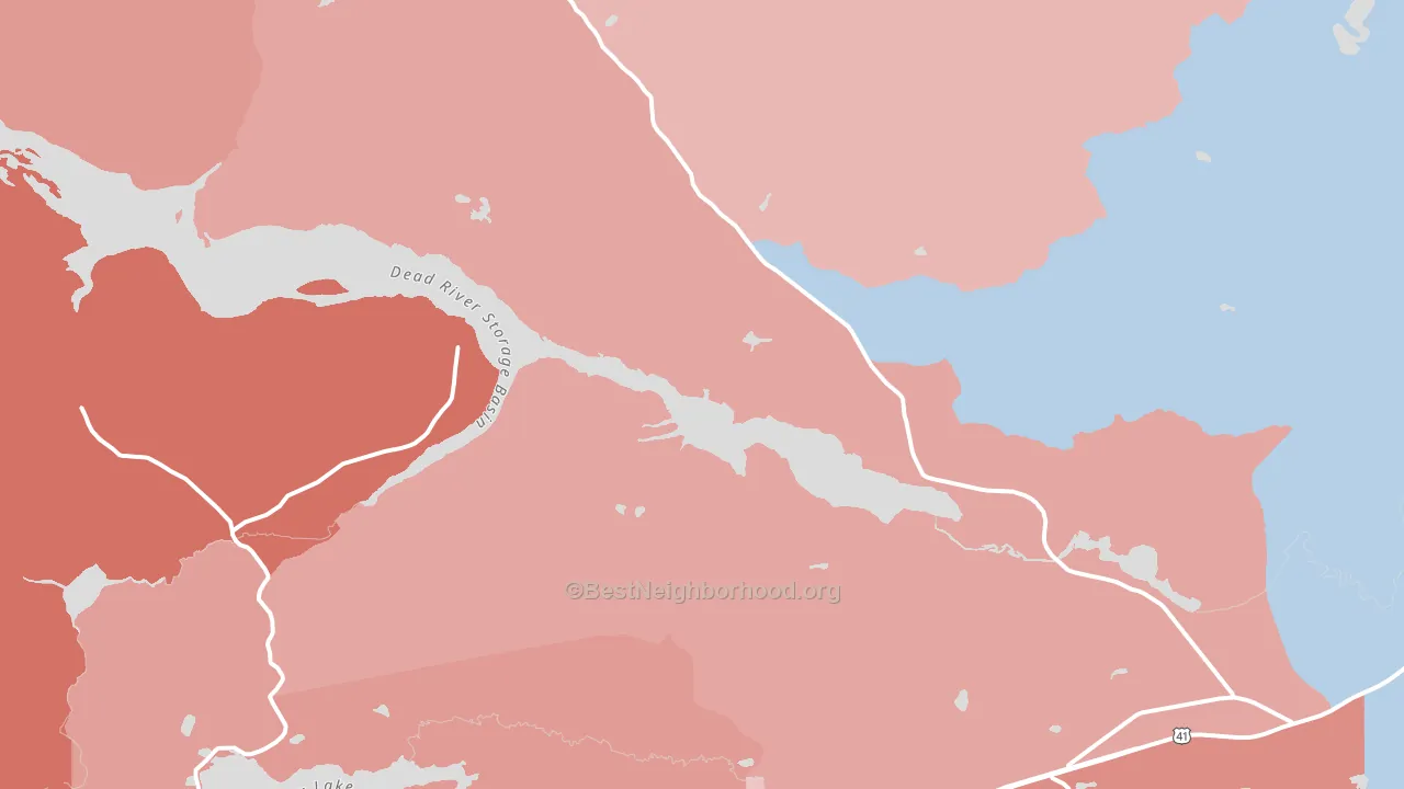 National Mine, MI block-group political-lean map