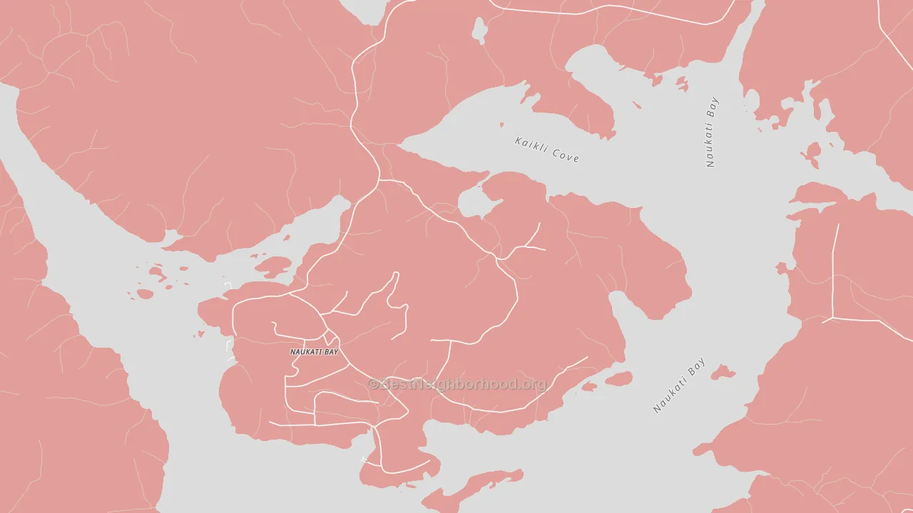 Naukati Bay, AK block-group political-lean map