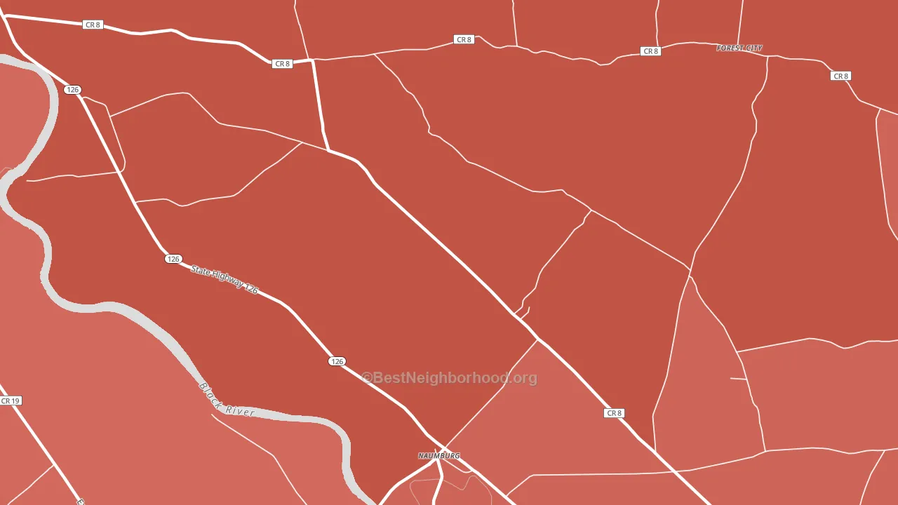Naumburg, NY block-group political-lean map