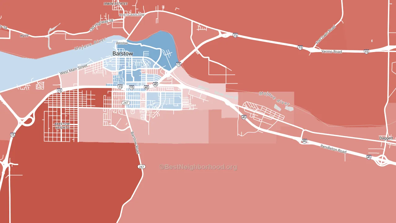 Nebo Center, CA block-group political-lean map