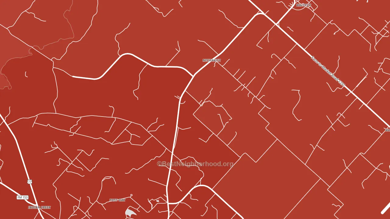 Nechanitz, TX block-group political-lean map