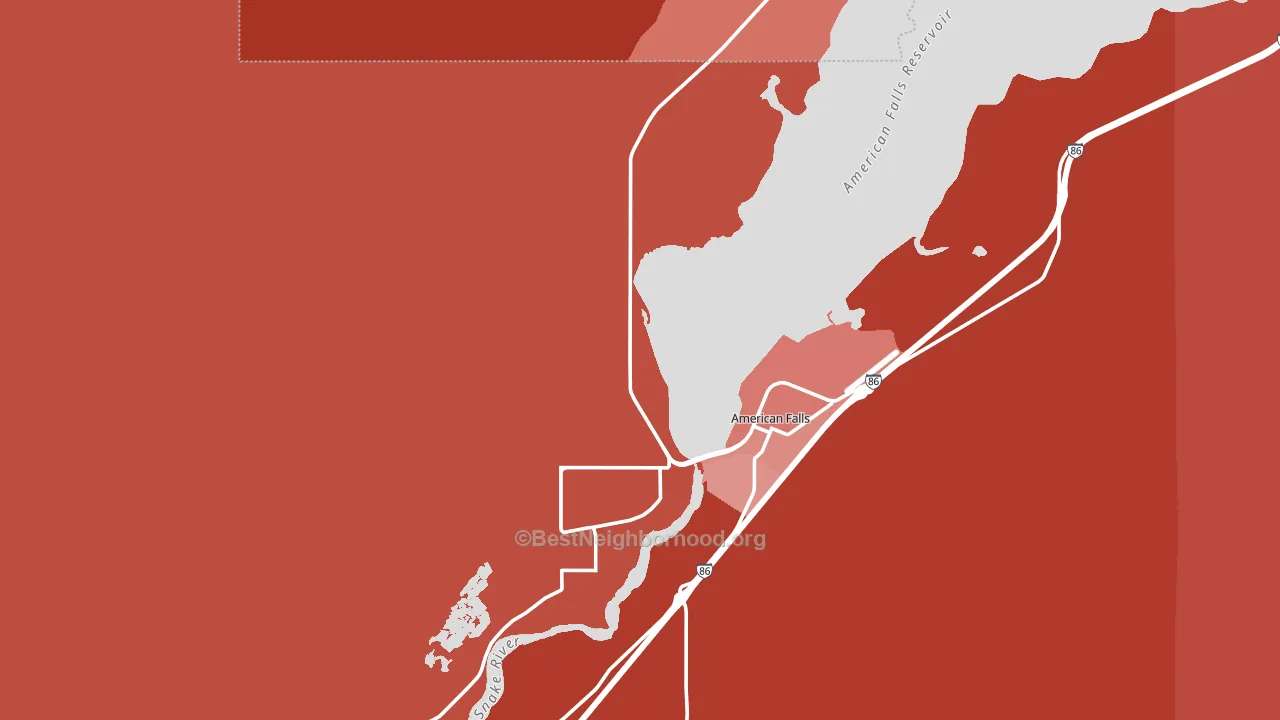 Neeley, ID block-group political-lean map