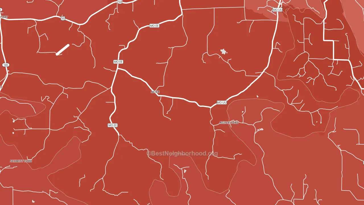 Neier, MO block-group political-lean map