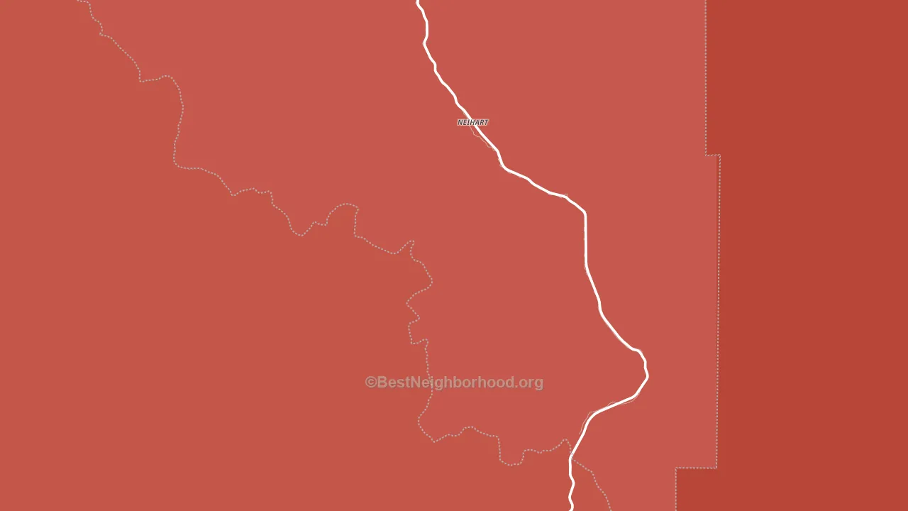 Neihart, MT block-group political-lean map