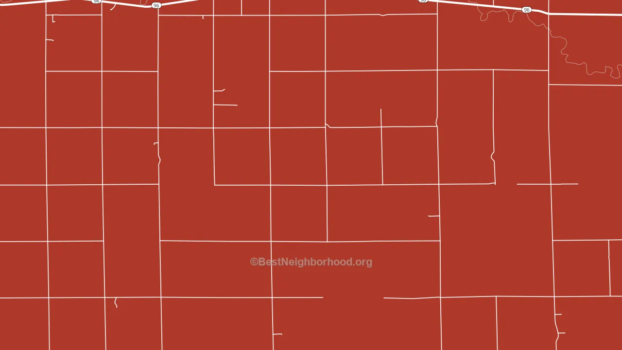 Nekoma, KS block-group political-lean map