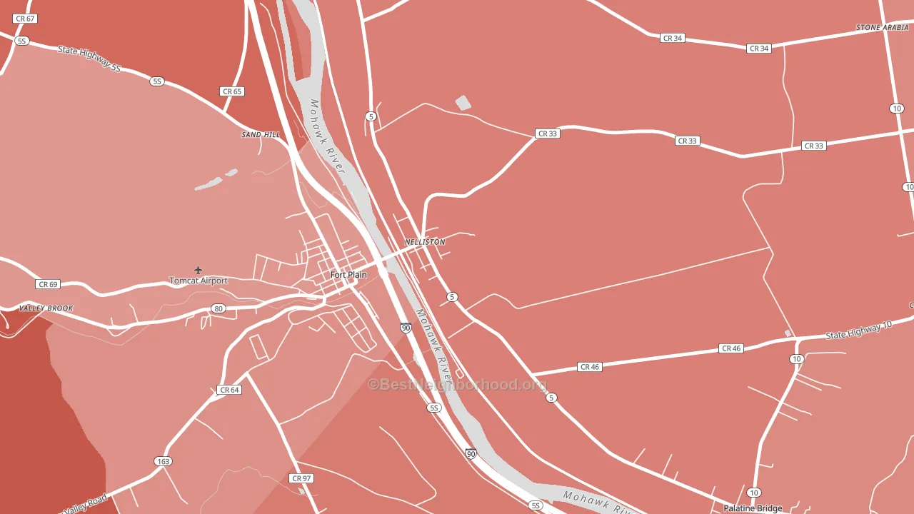 Nelliston, NY block-group political-lean map