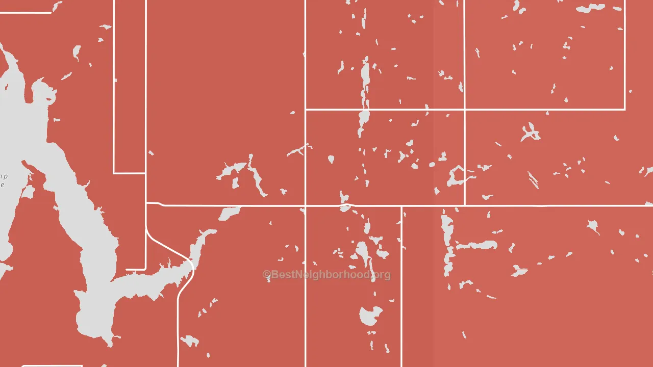 Nelson County, ND block-group political-lean map