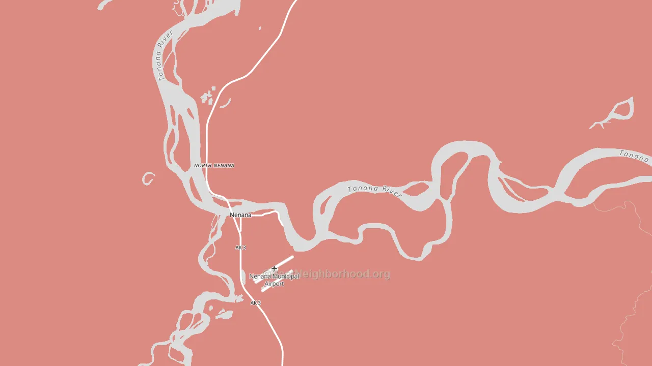 Nenana, AK block-group political-lean map