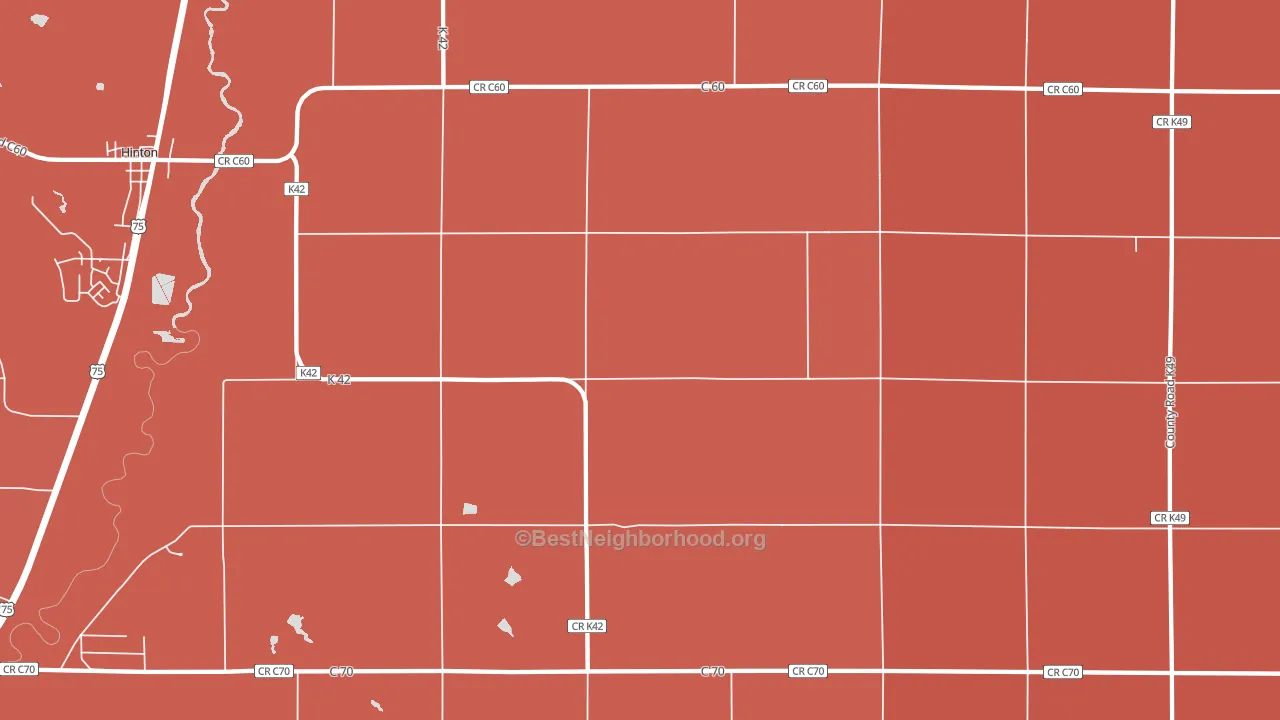 Neptune, IA block-group political-lean map