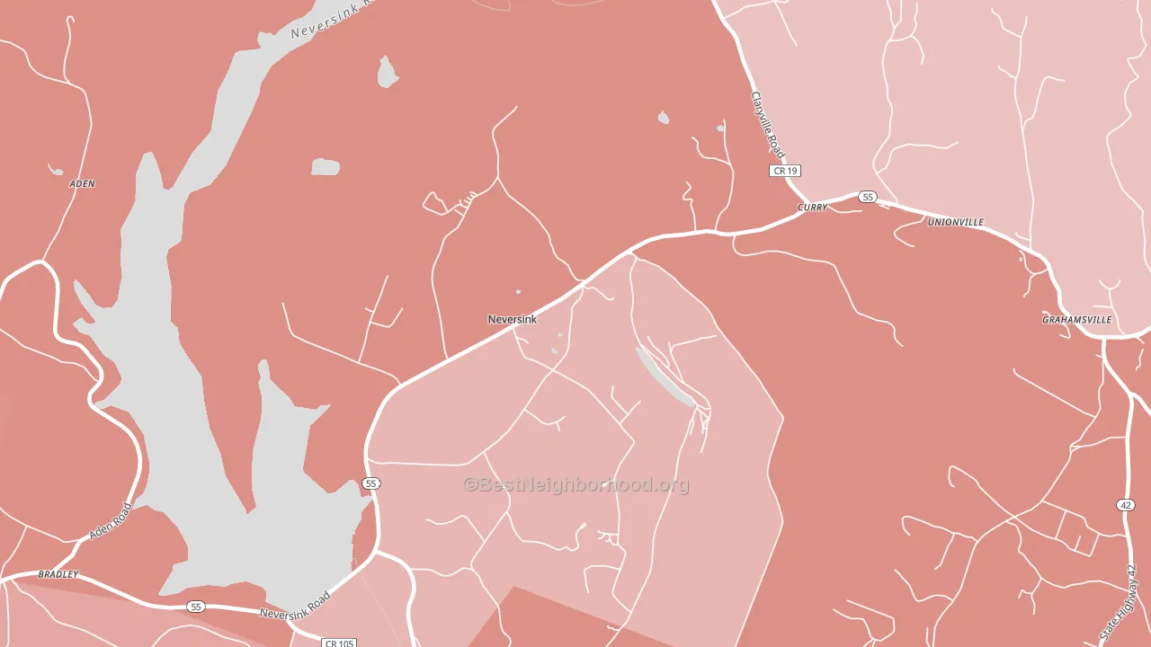 Neversink, NY block-group political-lean map