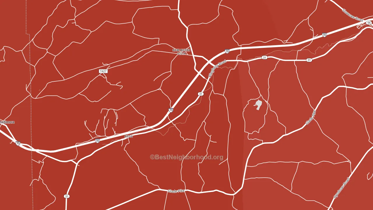 New Buena Vista, PA block-group political-lean map