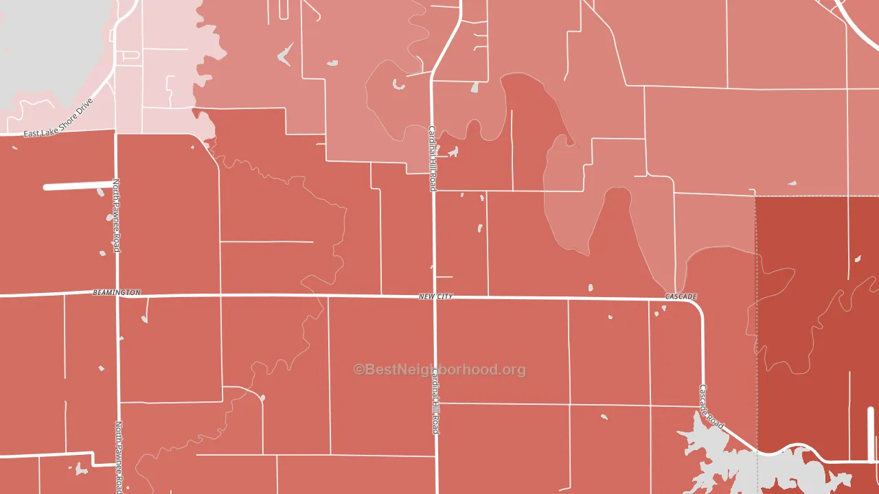 New City, IL block-group political-lean map