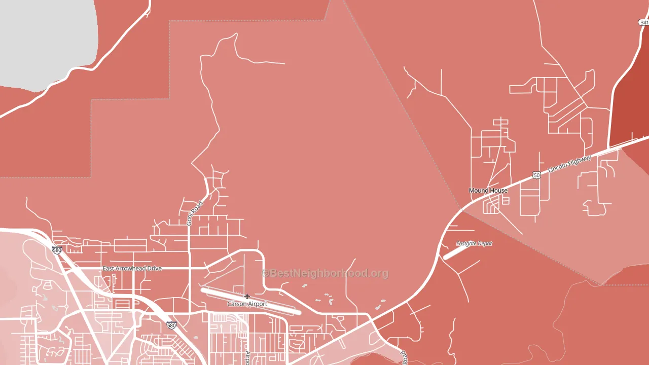 New Empire, NV block-group political-lean map