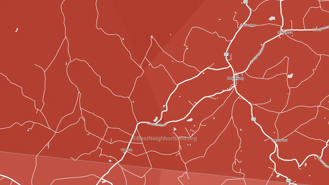 New Era, PA block-group political-lean map