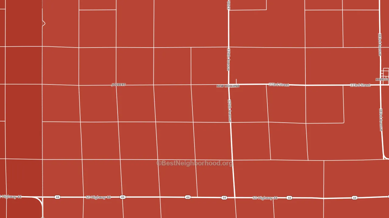 New Holland, SD block-group political-lean map