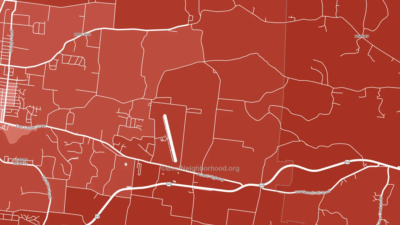 New Prospect, TN block-group political-lean map