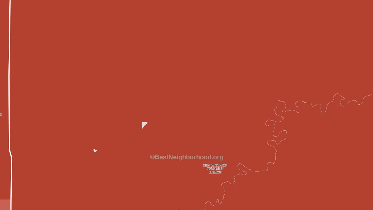 New Rockport Colony, MT block-group political-lean map
