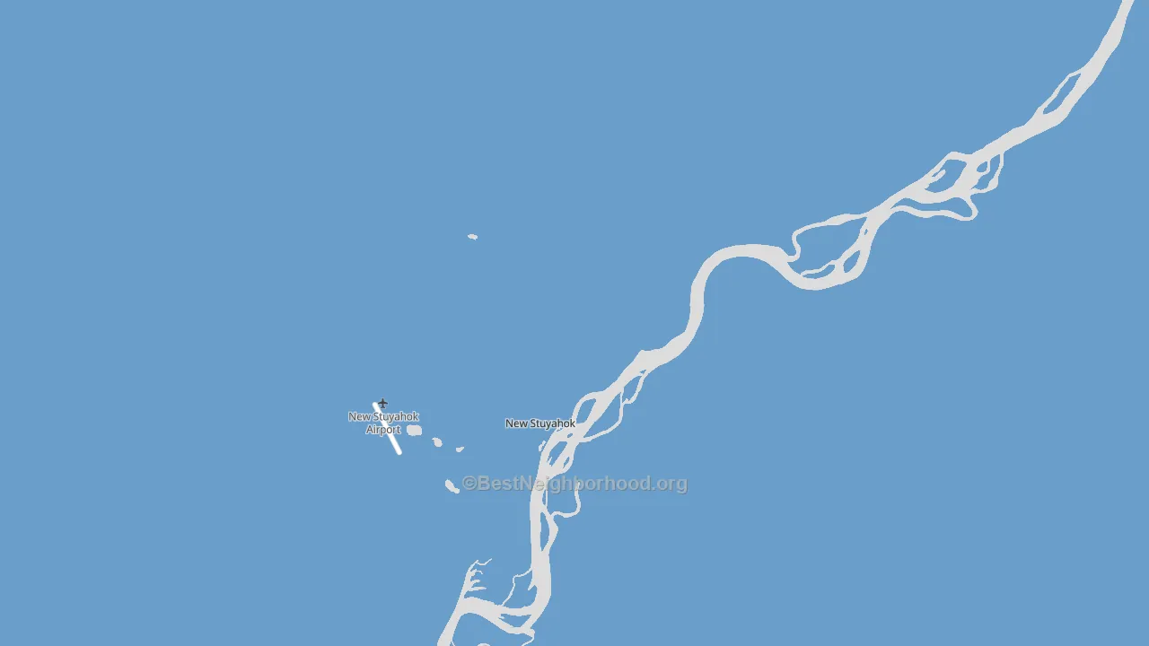 New Stuyahok, AK block-group political-lean map