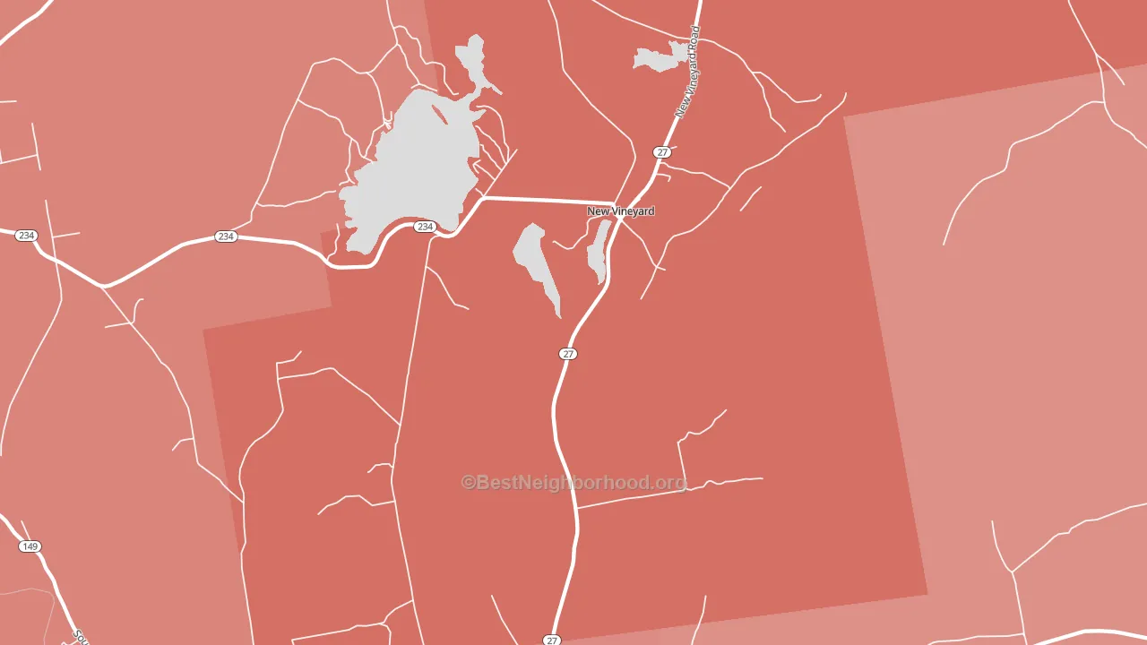 New Vineyard, ME block-group political-lean map