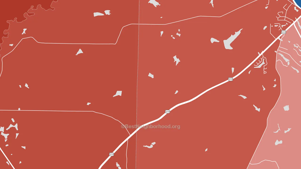 Newark, GA block-group political-lean map