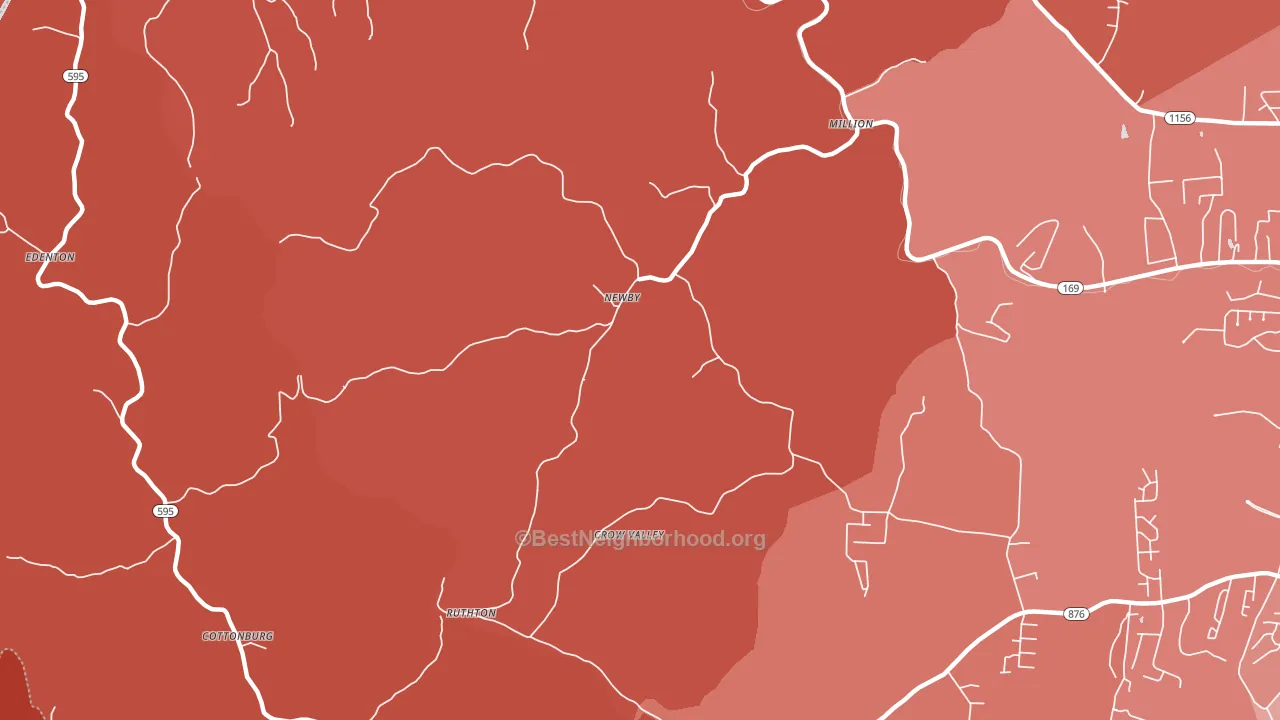 Newby, KY block-group political-lean map
