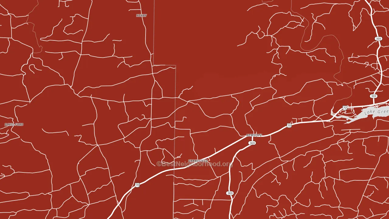 Newhope, AR block-group political-lean map