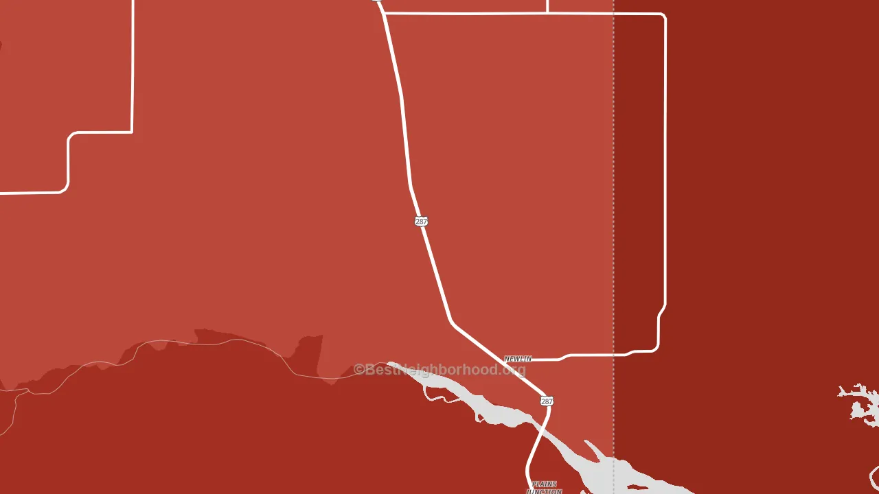 Newlin, TX block-group political-lean map
