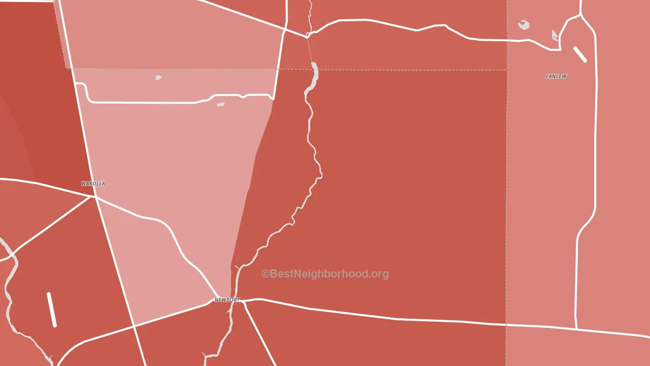 Newport, FL block-group political-lean map