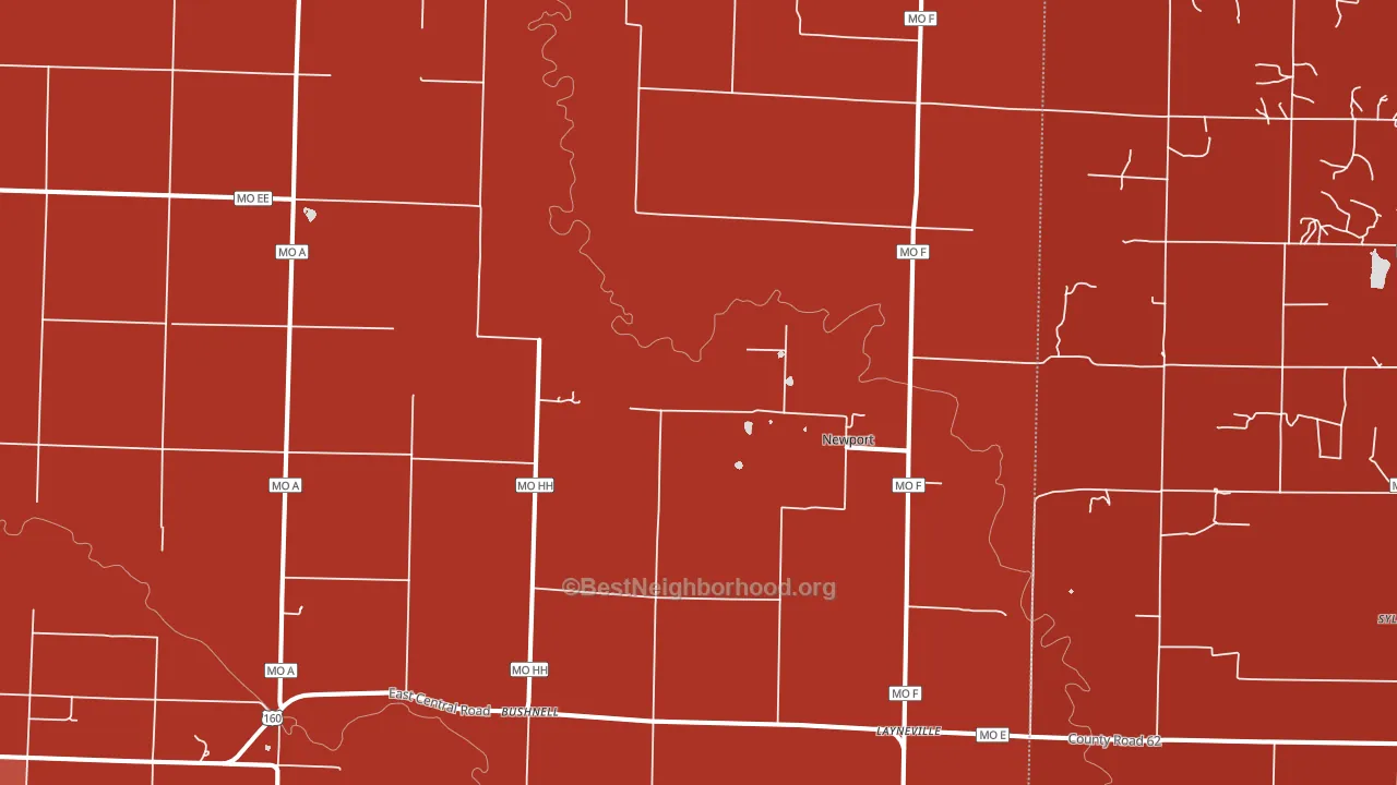 Newport, MO block-group political-lean map