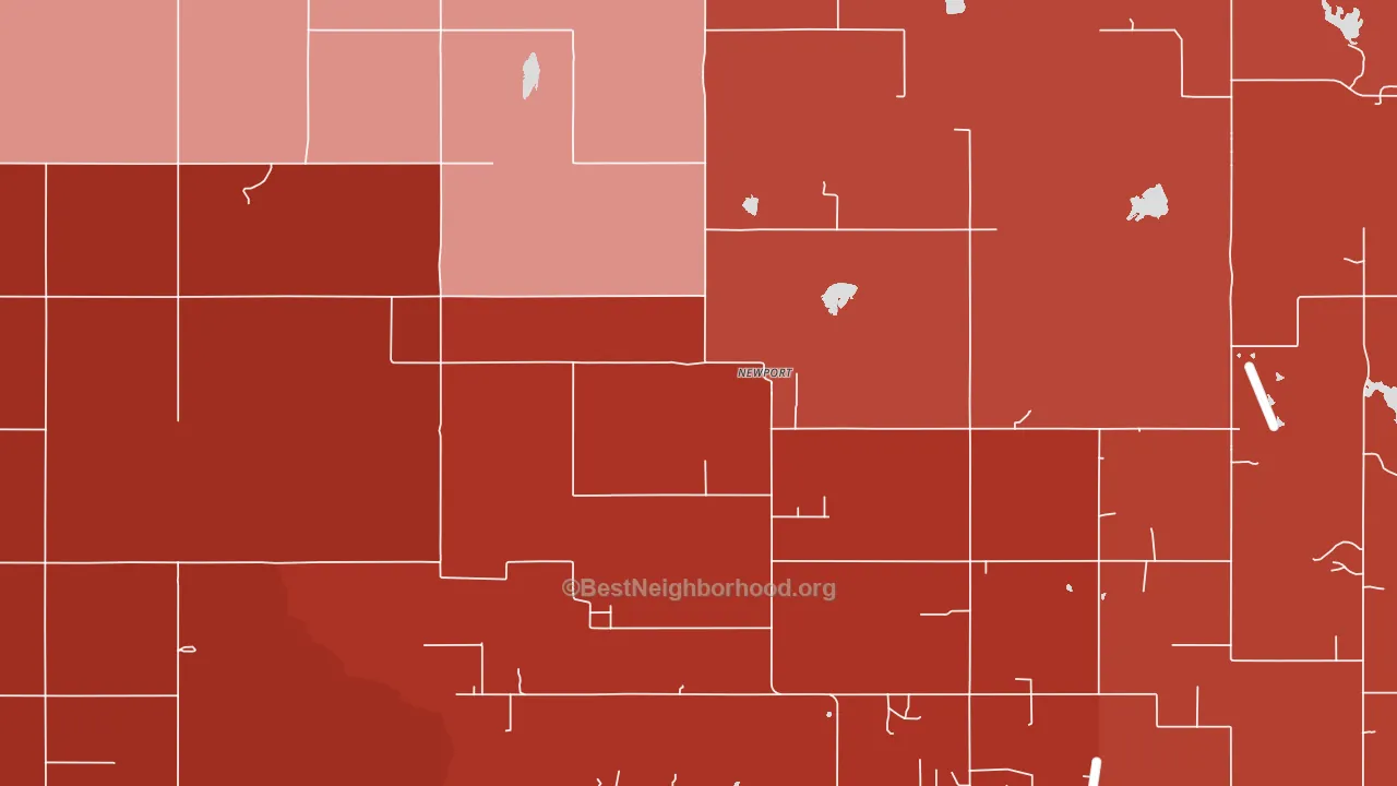 Newport, OK block-group political-lean map