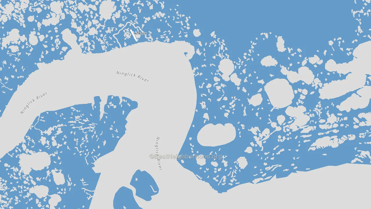 Newtok, AK block-group political-lean map