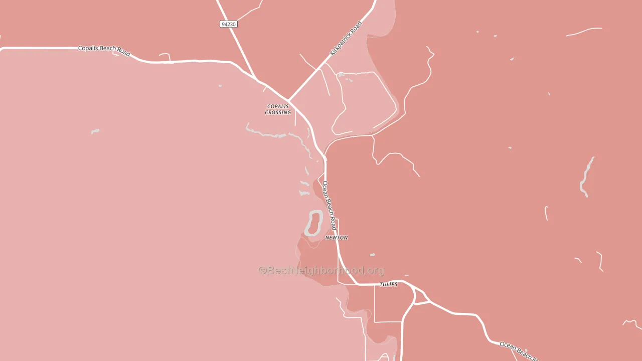 Newton, WA block-group political-lean map