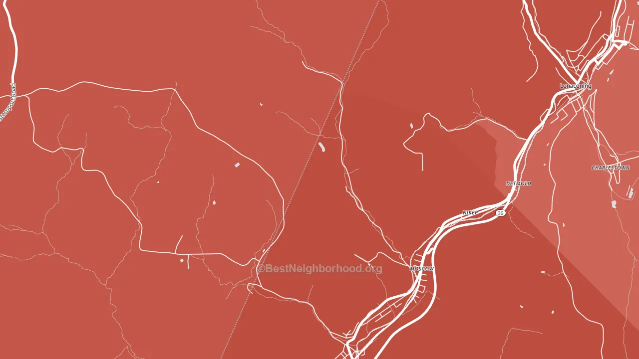 Nikep, MD block-group political-lean map