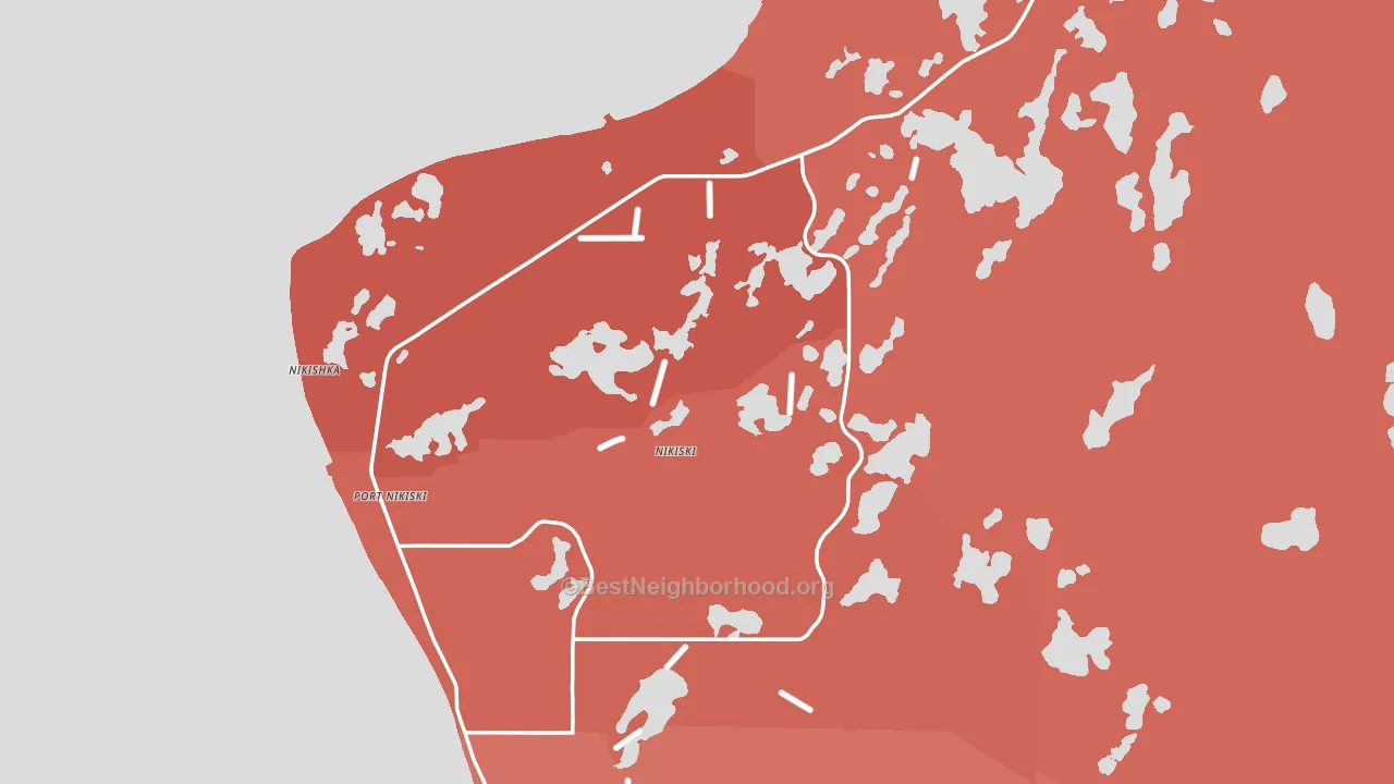 Nikiski, AK block-group political-lean map