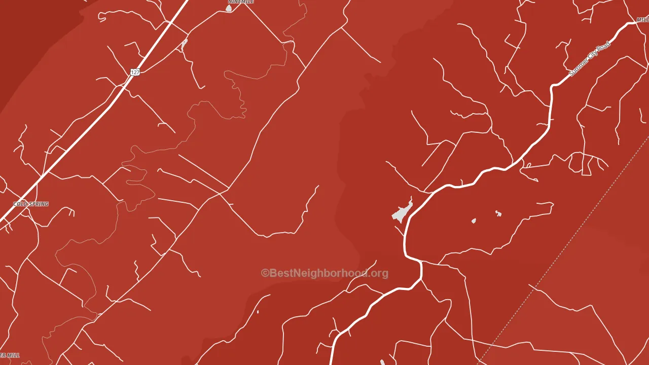 Nine Mile, TN block-group political-lean map